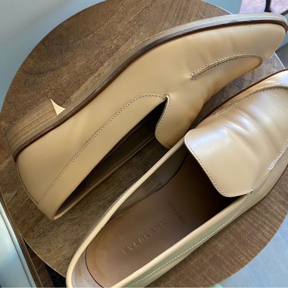 Everlane The Modern Leather Loafers Camel Tan brown 9 women Made In Italy - Picture 10 of 12
